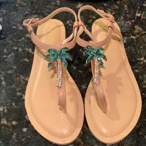 Venus palm tree sandals (New)